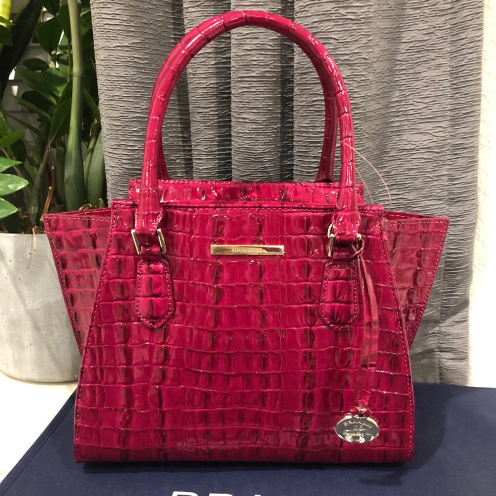 BRAHMIN Mini Priscilla Fuschia La Scala